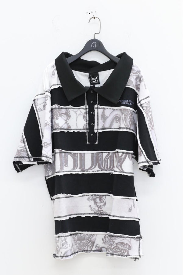 WINDOWSEN stitching stripes POLO shirt SS23T016